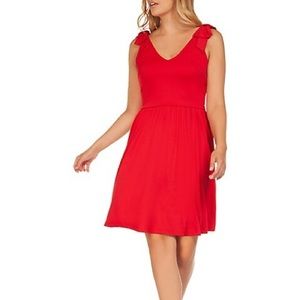 Red Dress with Bows NWOT